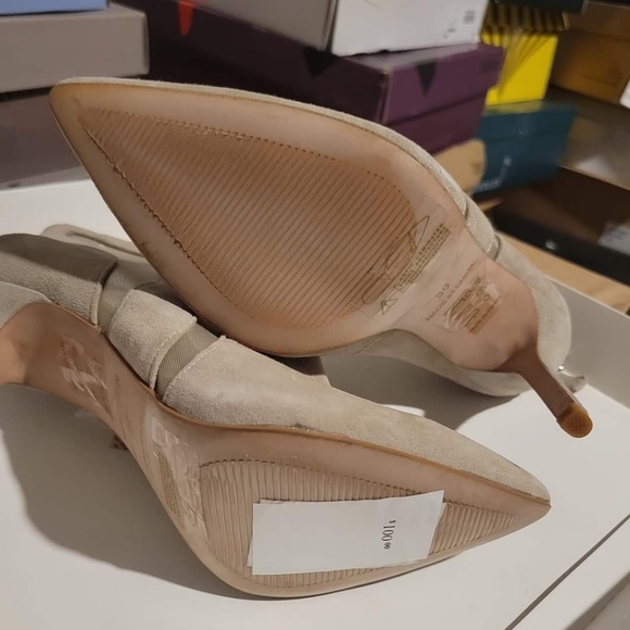 Reiss Bay dove grey suede ankle boots booties pump size 5 - Picture 4 of 4